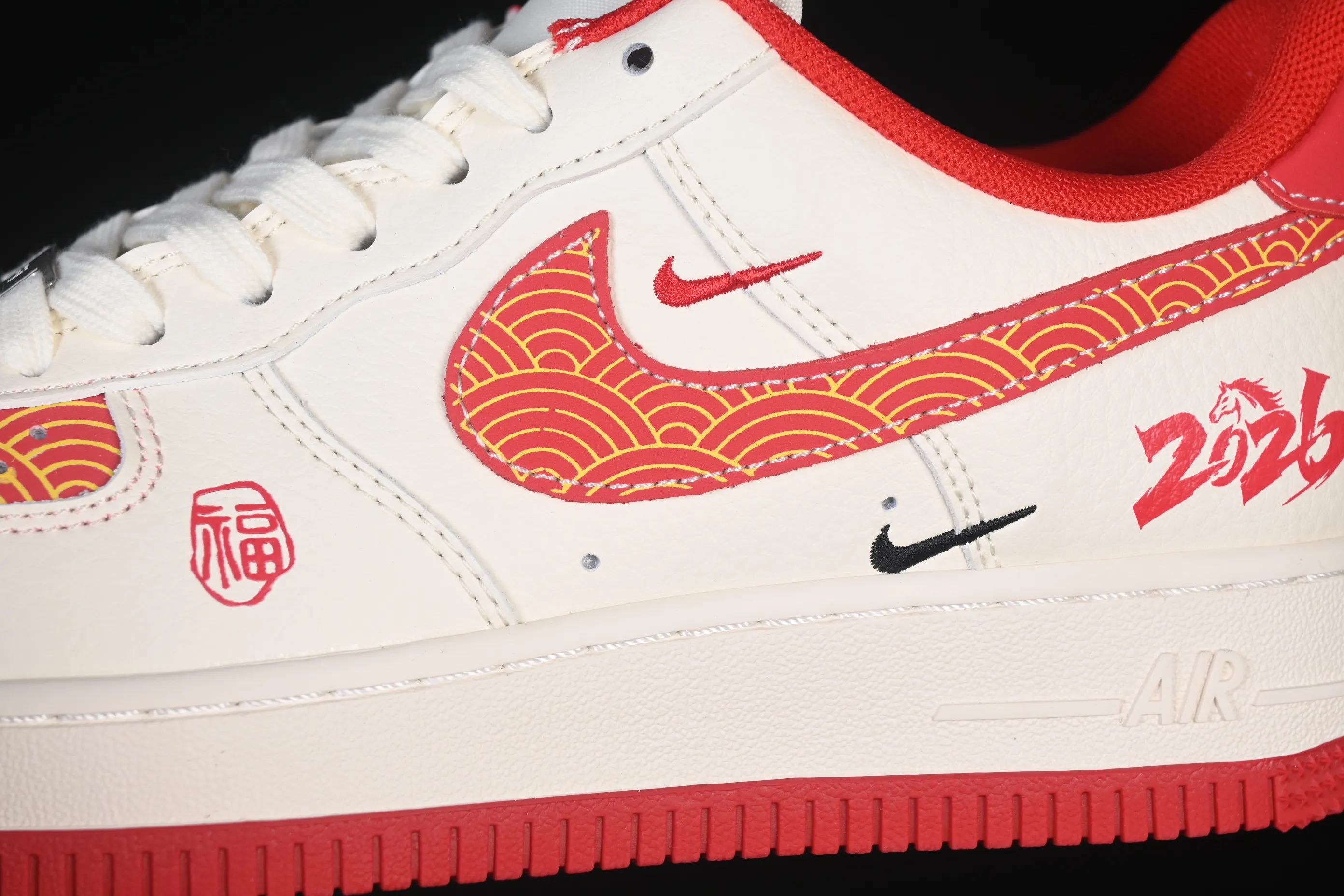 All categories Nk Air Force 1 Air Force series Nk Air Force 1 Low Air Force low-top Nike Air Force 1'07 Low red and gold interlaced Air Force 1 low-top casual sneakers MZ9588-838